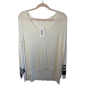 New 12th Tribe Light Knit Long Sleeve Old Money Relaxed Preppy Minimal Tunic M